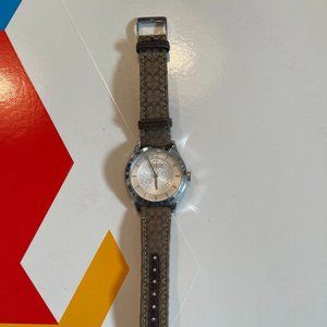 Coach Brown C Logo Watch